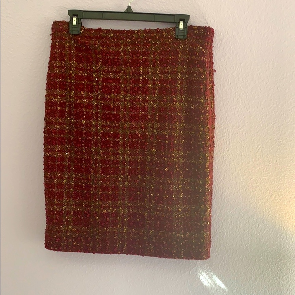 Limited Burgundy Holiday Skirt 10T